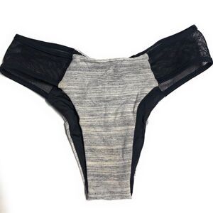 Blue Life Bikini Bottom With‎ Mesh